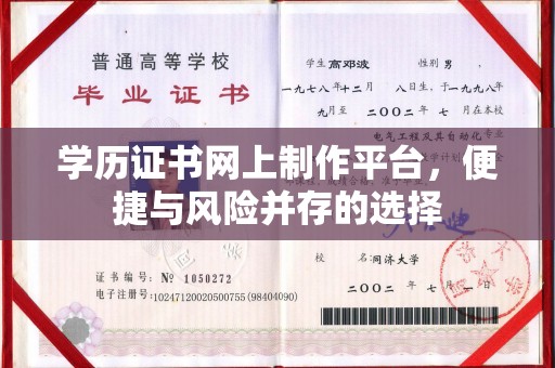 兴县学历证书网上制作平台，便捷与风险并存的选择